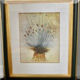 A41. Framed botanical print. 